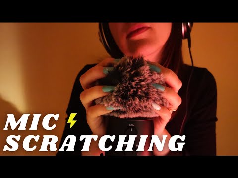 ASMR -  FAST and AGGRESSIVE SCRATCHING MIC MASSAGE | Fluffy cover 😍 No talking