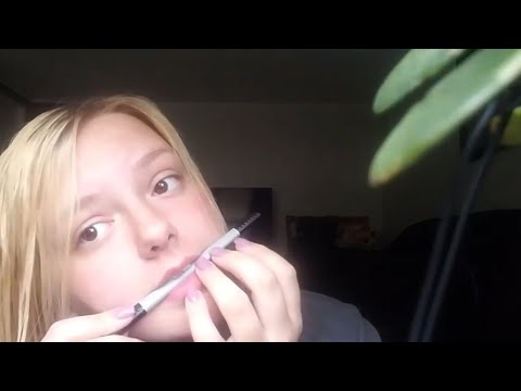 ASMR● marker BITING and teeth tapping (background noise)