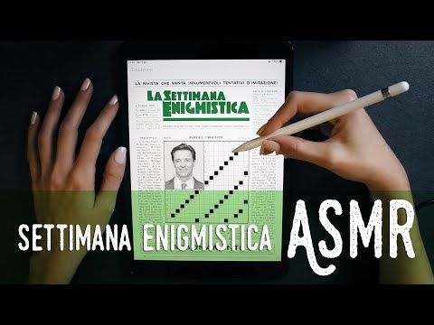 ASMR ita - 📝 1a SETTIMANA ENIGMISTICA del 2020 in DIGITALE (Whisperng)