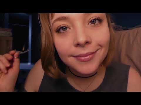 Friend does your eyebrows Asmr