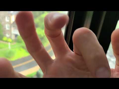 ASMR - Rainstorm with some hand movements