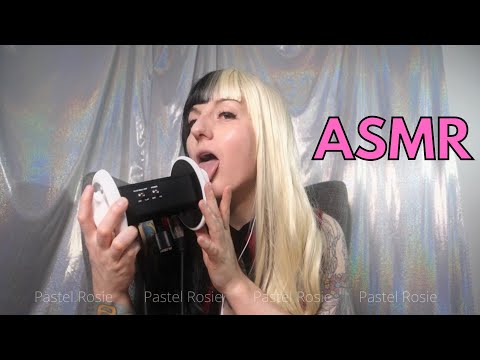 ASMR 👅 Extra Tingly Aggressive Ear Licking [ PASTEL ROSIE ]