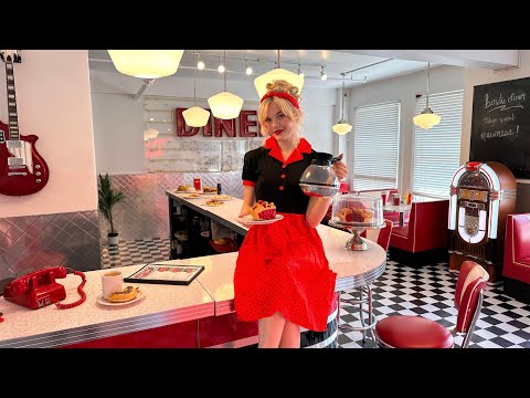 ASMR 1950's Diner Roleplay ❤️‍🔥🍔🎙️ (Immersive POV Experience)