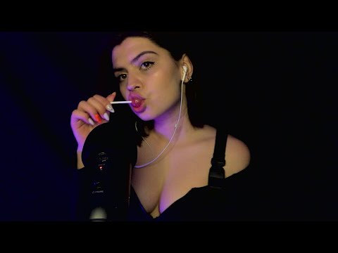 ASMR Licking/Sucking Lollipop and microphone
