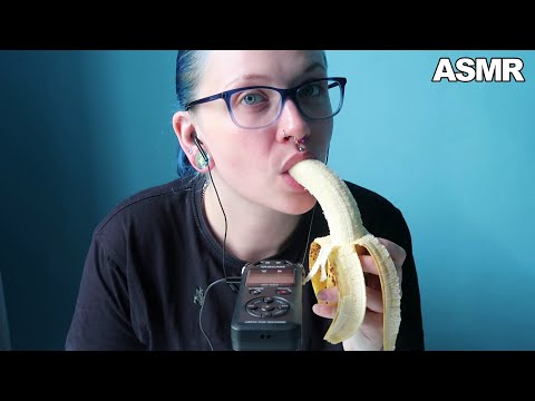 ASMR Sticky Banana Eating Sounds 🍌