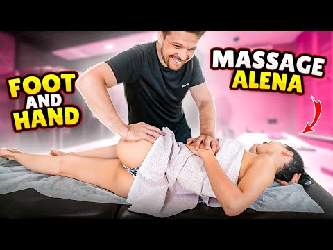 МАССАЖ СТОП И РУК АЛЕНЕ - FOOT AND HAND ASMR MASSAGE FOR ALENA