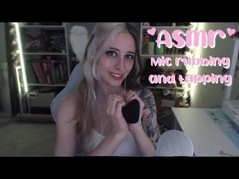 ASMR 💛Sensitive mic rubbing and tapping with cover! Relaxing microphone triggers!