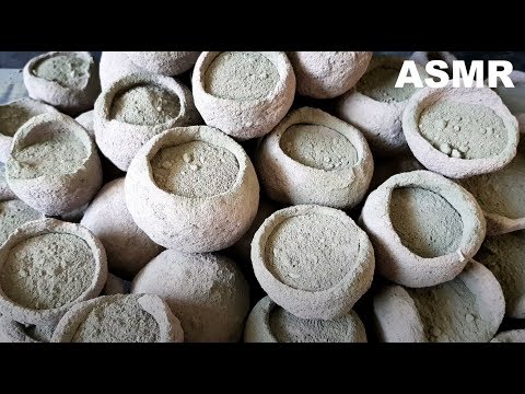 ASMR Crunchy Cement Bowls Crumble | Satisfying  #265