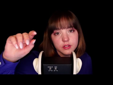 ASMR Face touching and Mouth sounds 💤 100% tingle guarantee 💤 with echo 💤