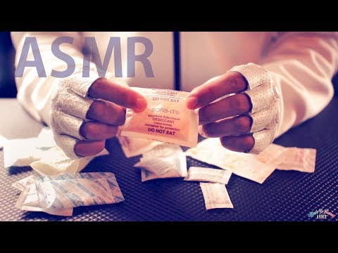 [ASMR] Crinkly & Grainy Silica Gel Packets - FRENCH Whispering