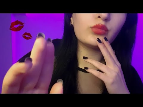 ASMR Sticking kisses all over your face♡