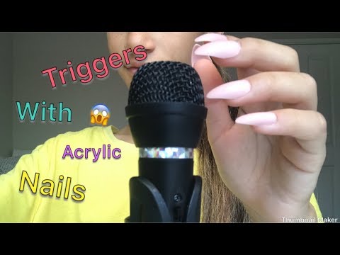 ASMR || Triggers With Acrylic Nails ||