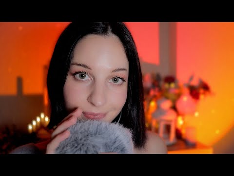ASMR Relaxing Close Whispers with Fluffy Mic (like ocean waves🌊) ~Tascam🎙️