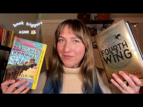 ASMR Recent Reads Book Haul 📚 Tapping, Tracing, Page Turning, Reading ✨ Tingly Book Triggers