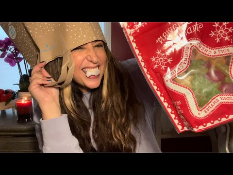 ASMR Haul/ Gum Chewing & Blowing/ Tapping/ Crinckles/ What I Bought
