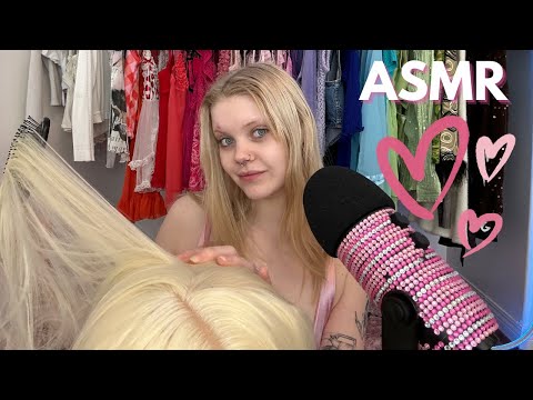ASMR | Brushing & Playing With Your Hair + Scalp Massage For Sleepy 🎀✨