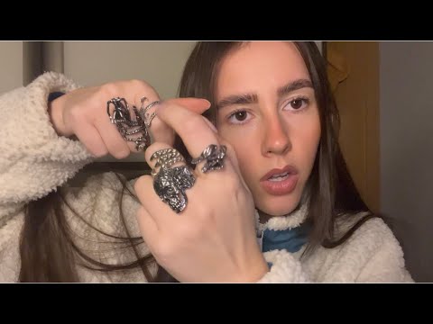 ASMR- Plucking your negative energy & positive rambling for anxiety relief/relaxation❤️‍🩹 (chaotic)