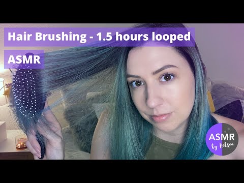 ASMR | Hair brushing sounds for sleep (looped)
