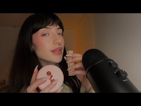 Doing your makeup🤍 || ASMR (fast, mouth sounds)
