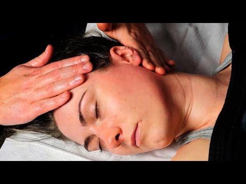 Oily Scalp & Jaw Massage To Ease Tension [ASMR][No Talking]