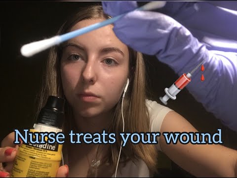 ASMR| medical | Nurse takes care of your wound