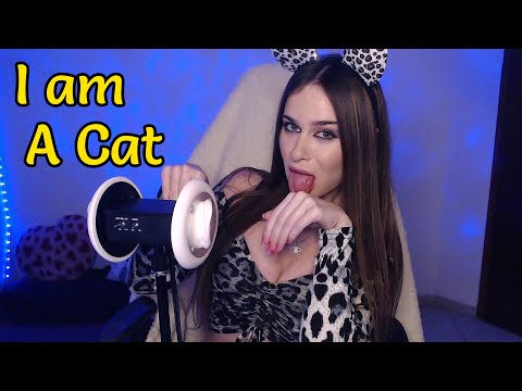 ASMR 1 Minute Acting like a cat 😻