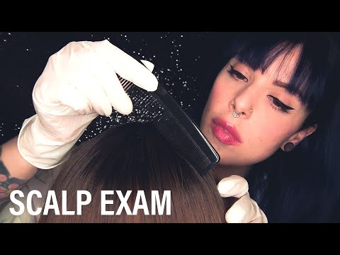 Scalp exam and treatment: visita e massaggio alla testa rilassante dalla dermatologa 💆🏻‍♀️