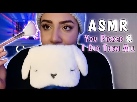 ASMR MY SUBSCRIBER PICK MY TRIGGER | I did all your Requests again😍