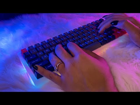 ASMR- Soothing Keyboard Sounds 😴✨ (VISUAL TRIGGERS | TYPING, TAPPING & CLICKING) 💓
