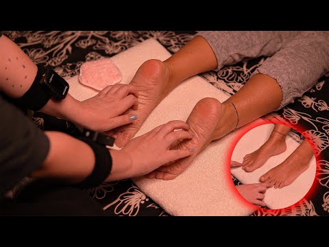 ASMR Foot Massage Experience the Soothing Sensation of Sole Scratching 😴