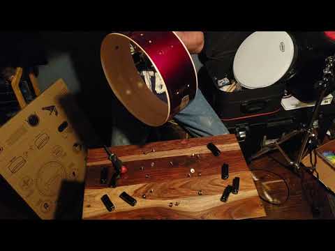 Unintentional ASMR - Refinishing a Snare Drum Start to Finish