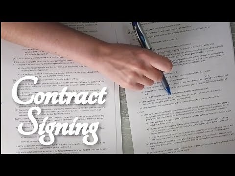 ASMR Contract Signing Role Play (Real Estate, Legal)