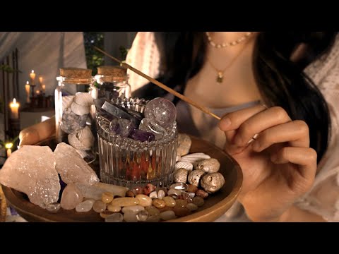 ASMR Power Stone Healing | Energy Cleansing Roleplay, Reiki Massage, Layered Sounds