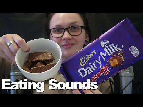 ASMR Cadbury Dairy Milk With Crunchie Bits [Chocolate Eating]
