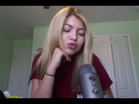 asmr inaudible whispering w/ lip gloss