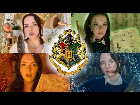 Harry Potter ASMR (1.5 HOURS!) | Hufflepuff, Gryffindor, Slytherin, Ravenclaw Adventure