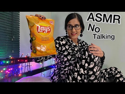 ASMR Eating Chips No Talking (Mouth Sounds) Chip Bag Sounds - Eating Sounds😋 🧀 Cheesy Spicy Chips
