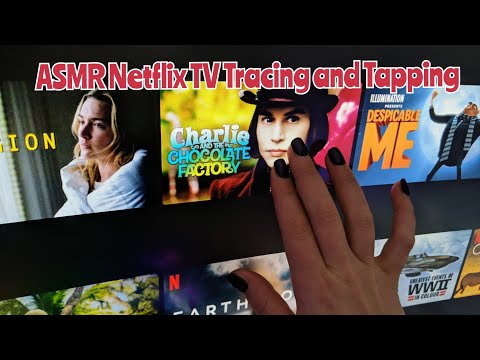 Netflix Tv Tracing ASMR (Fast Tracing and TV Screen Tapping)