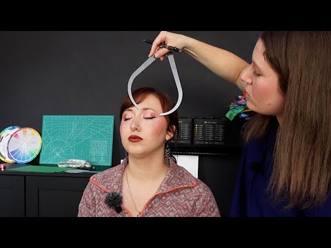 Detailed Measuring of the Face for Model Sculpting | ASMR