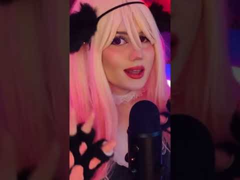 🌙 ASMR CatGirl Maid Purring And Scratching 💗 relaxing video (full on my channel)