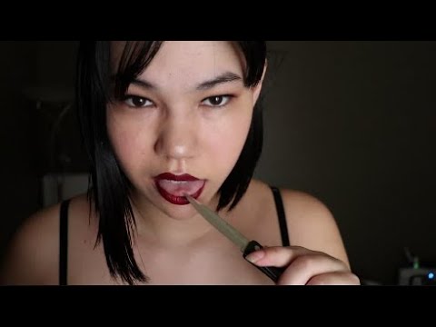 ASMR Comedy Roleplay – Psycho Chick Robbing You Blind
