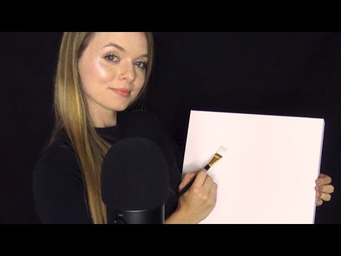 ASMR - Let's Paint! [brushing, tapping, painting]