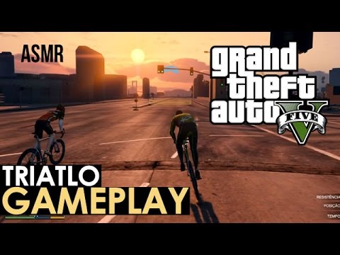 ASMR GTA V gameplay: triatlo (Português / Portuguese)
