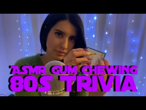 ASMR Gum Chewing and 80s Trivia 📻👾🕹🎸🎧