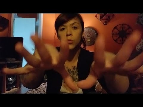 (( ASMR )) fast and aggressive hand movements with mouth sounds