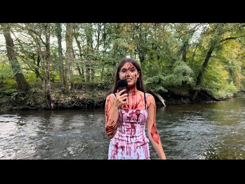 ASMR at the river but HALLOWEEN EDITION 🎃