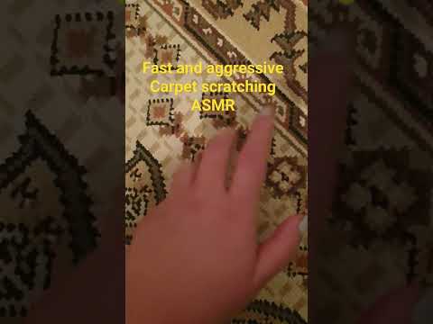 fast and aggressive carpet scratching ASMR