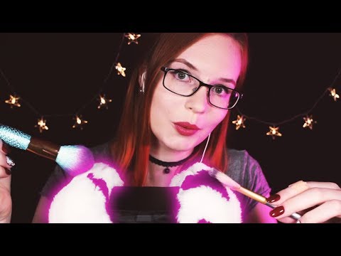 Super Soft ASMR Whisper, Fluffy Ear Massage and Scratching - w/ Brushes and Picks