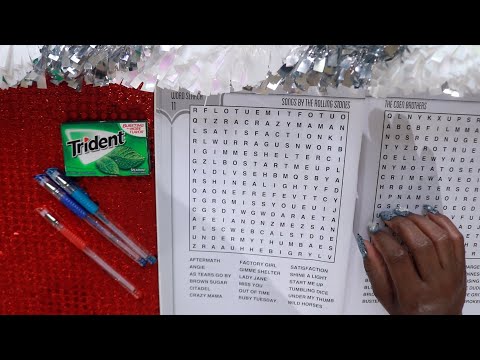 SONGS BY THE ROLLINGSTONE WORDSEARCH ASMR CHEWING GUM
