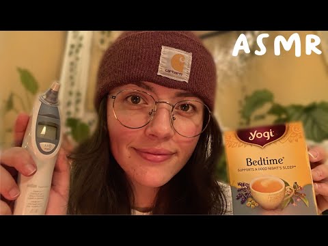 ASMR Taking Care of You When You're Sick | skincare, tucking you in, personal attention